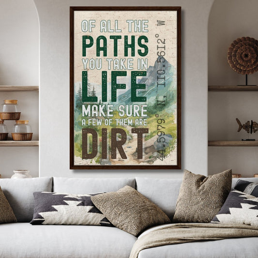 Of All Paths You Take Framed Canvas - Out of Office Outfitters - Print Material