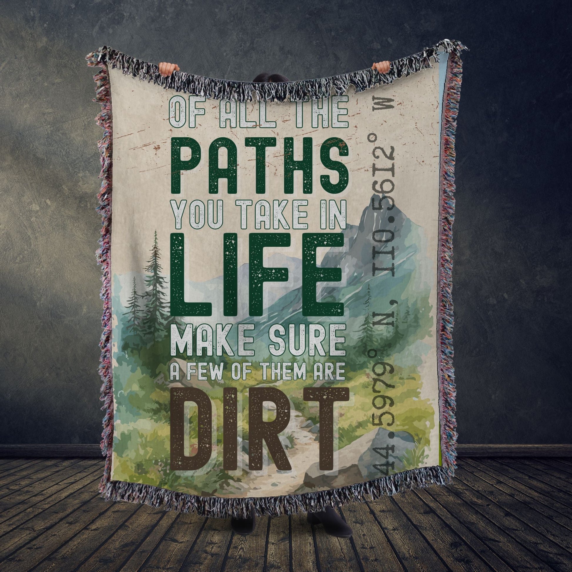 Of All the Paths Woven Blanket - Out of Office Outfitters - Home Decor