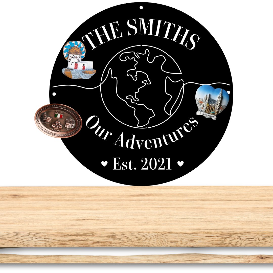 Our Adventures Magnet Board - Out of Office Outfitters - Die - Cut Sign