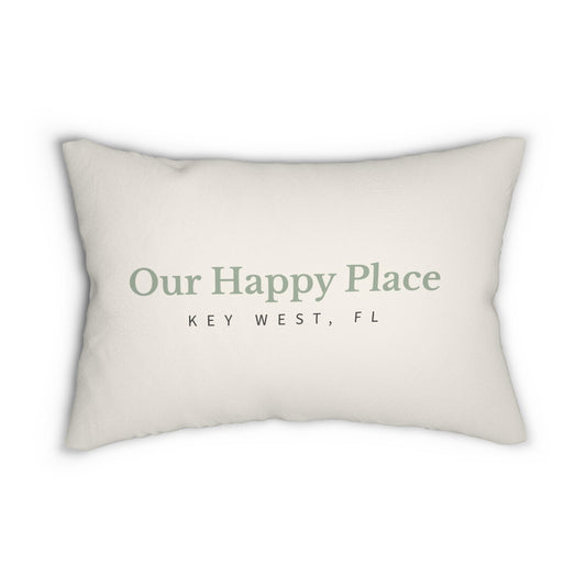 Our Happy Place Decorative Lumbar Pillow - Out of Office Outfitters - Home Decor