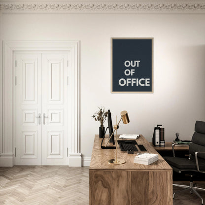 Out of Office Typography Canvas - Out of Office Outfitters - Print Material
