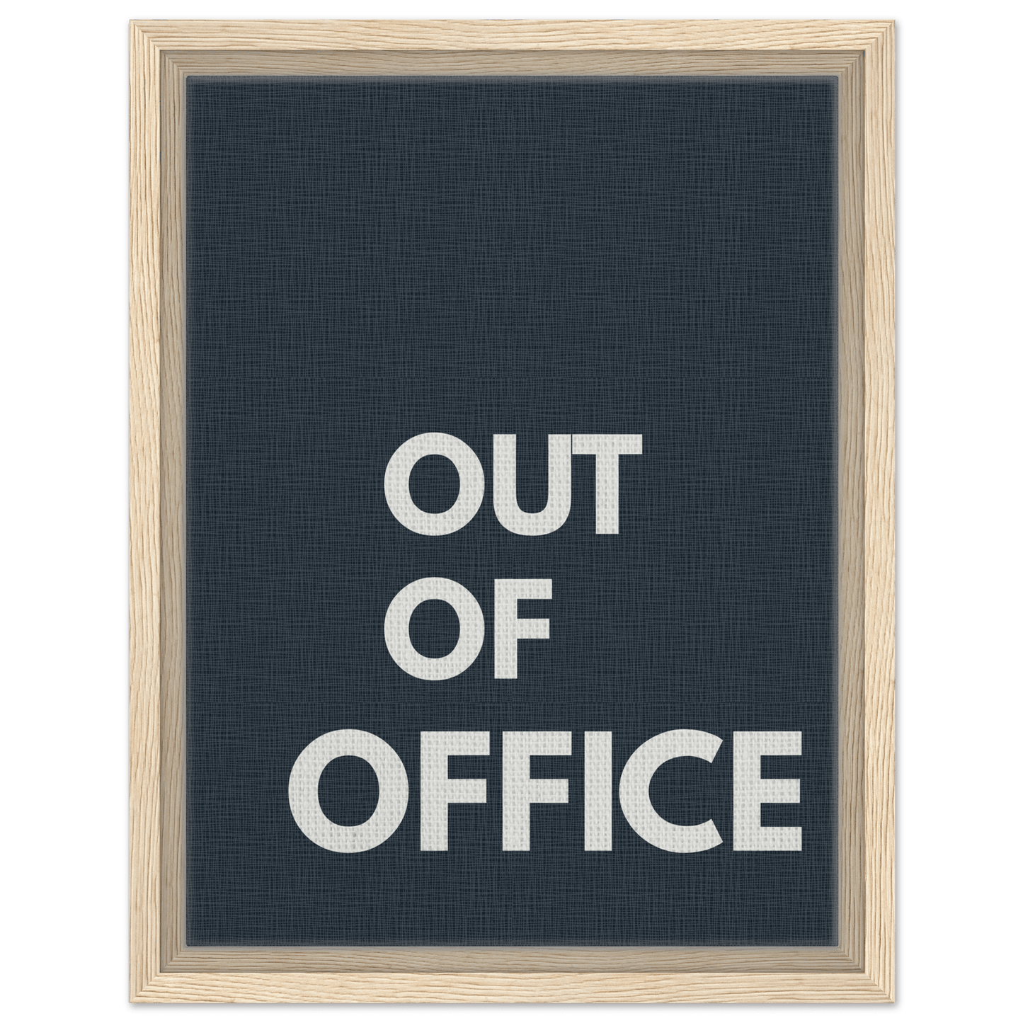 Out of Office Typography Canvas - Out of Office Outfitters - Print Material