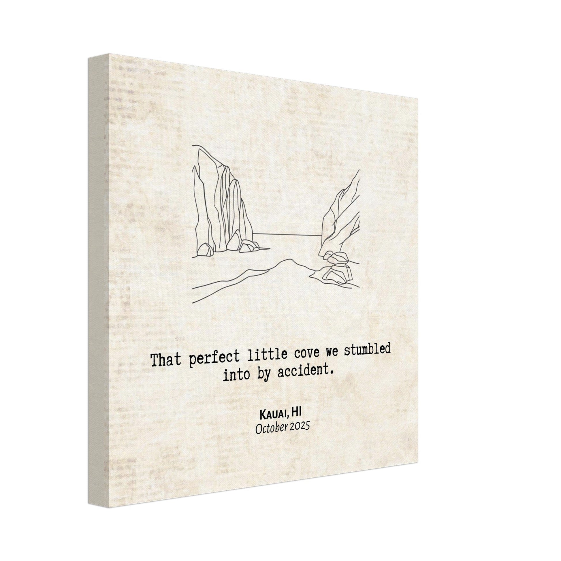 "Perfect Little Cove" - Personalized Travel Micro Memory Canvas - Out of Office Outfitters - 