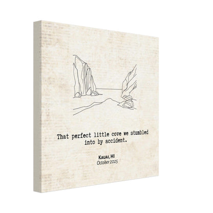 "Perfect Little Cove" - Personalized Travel Micro Memory Canvas - Out of Office Outfitters - 