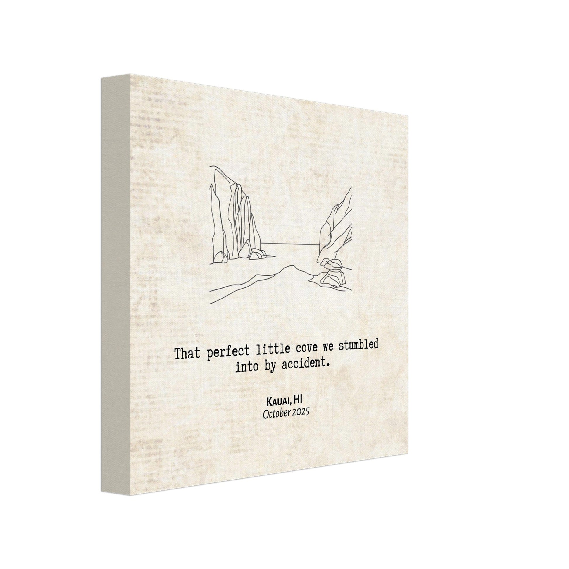 "Perfect Little Cove" - Personalized Travel Micro Memory Canvas - Out of Office Outfitters - 