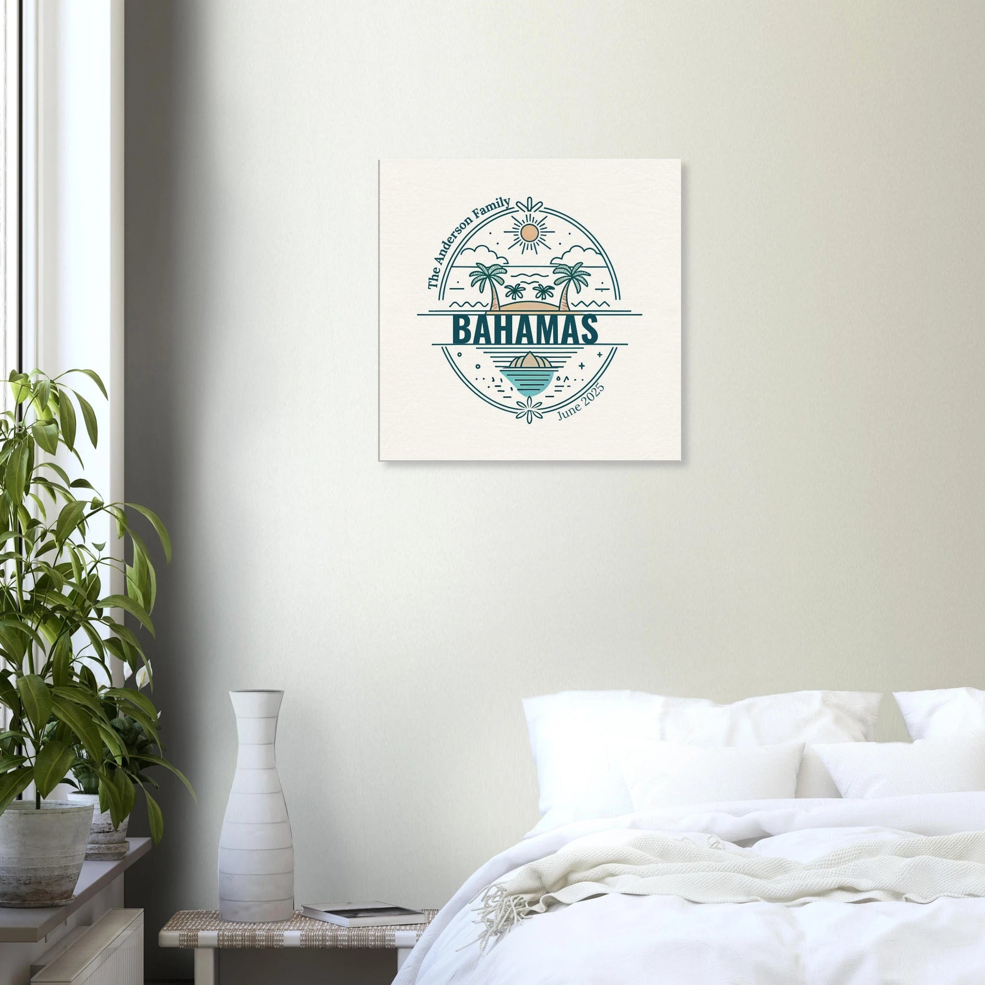 Personalized Travel Canvas – Bahamas Wall Art - Out of Office Outfitters - Home Decor