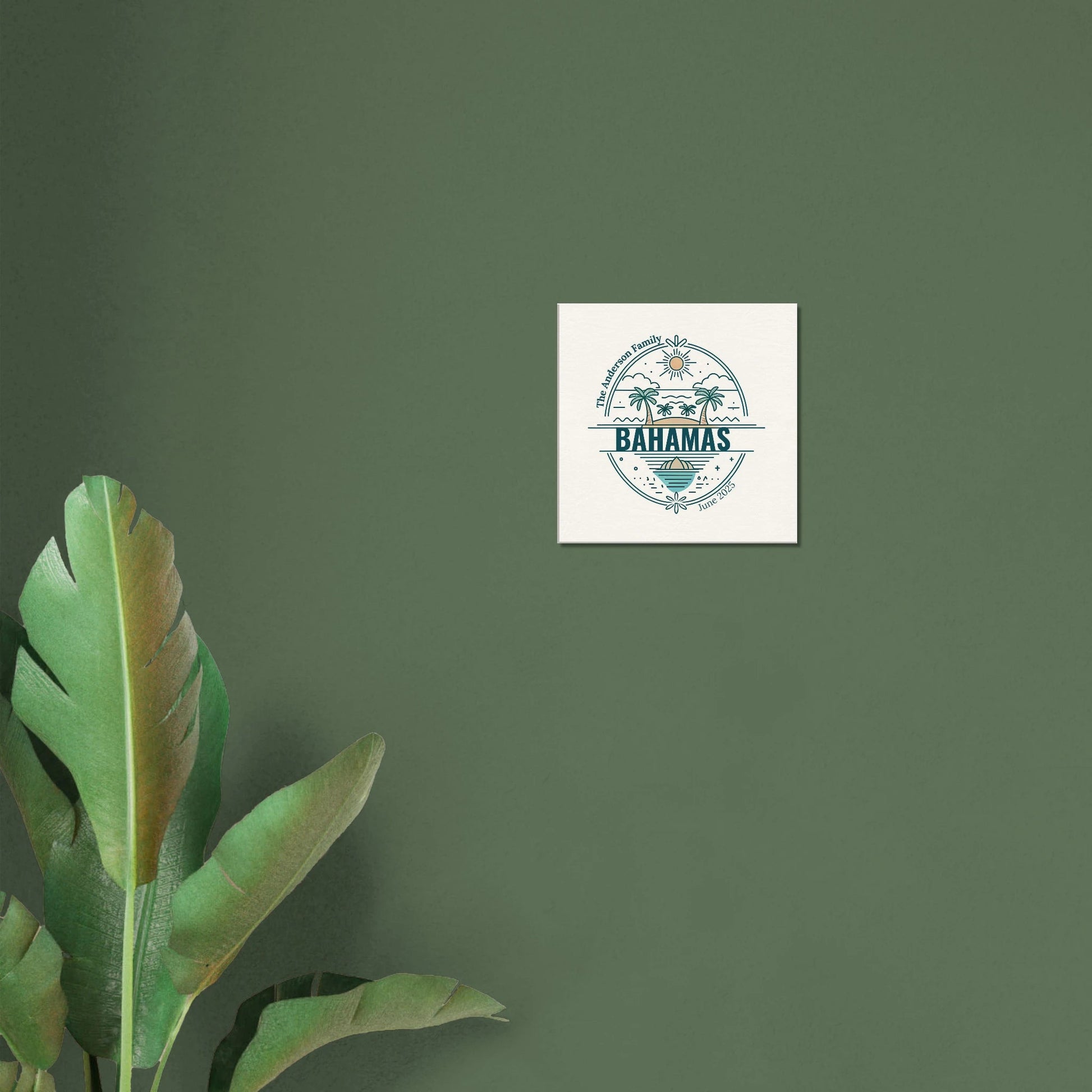 Personalized Travel Canvas – Bahamas Wall Art - Out of Office Outfitters - Home Decor