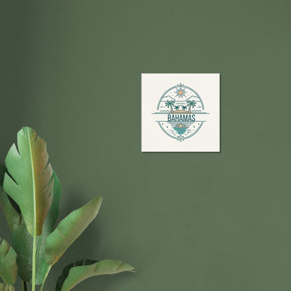 Personalized Travel Canvas – Bahamas Wall Art - Out of Office Outfitters - Home Decor