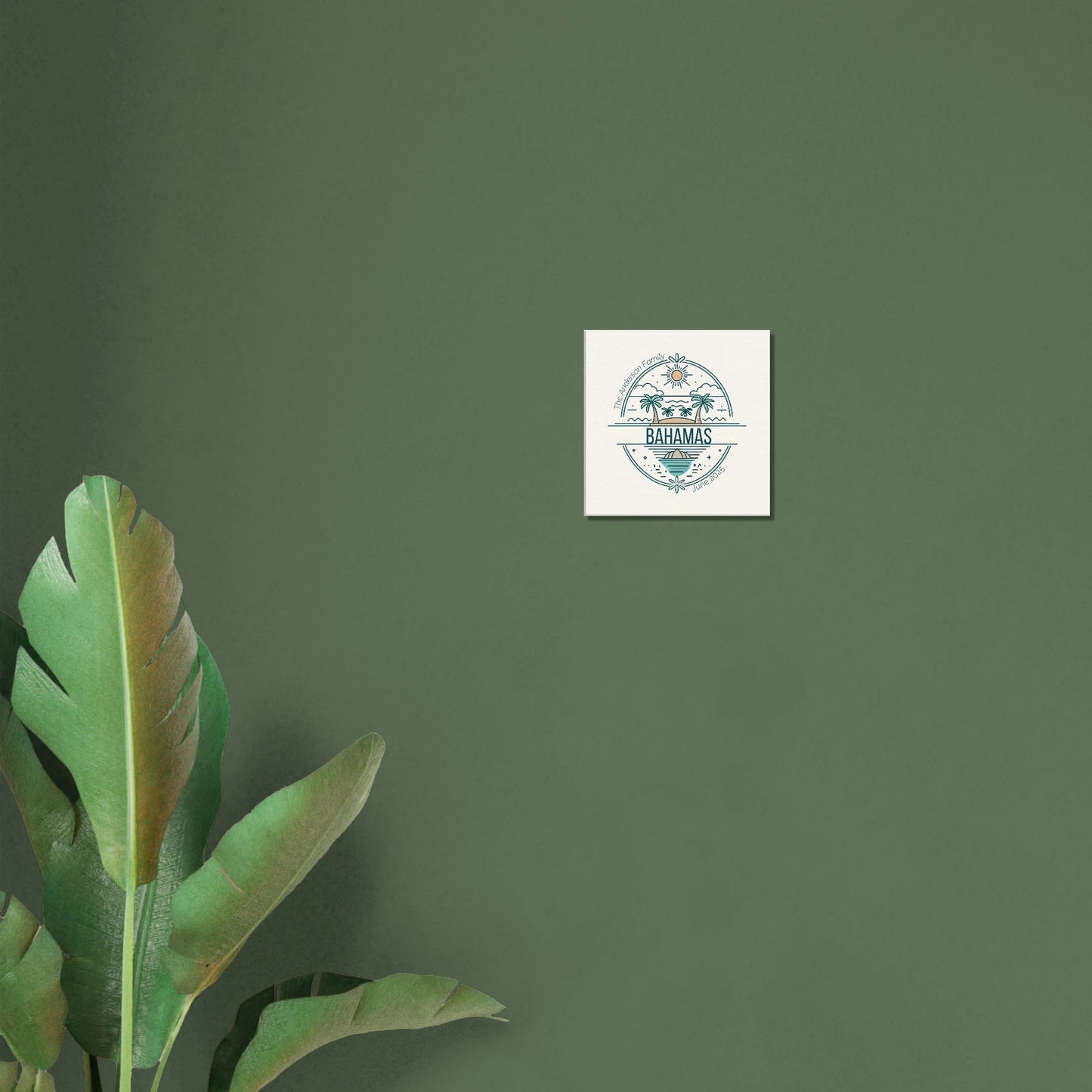 Personalized Travel Canvas – Bahamas Wall Art - Out of Office Outfitters - Home Decor