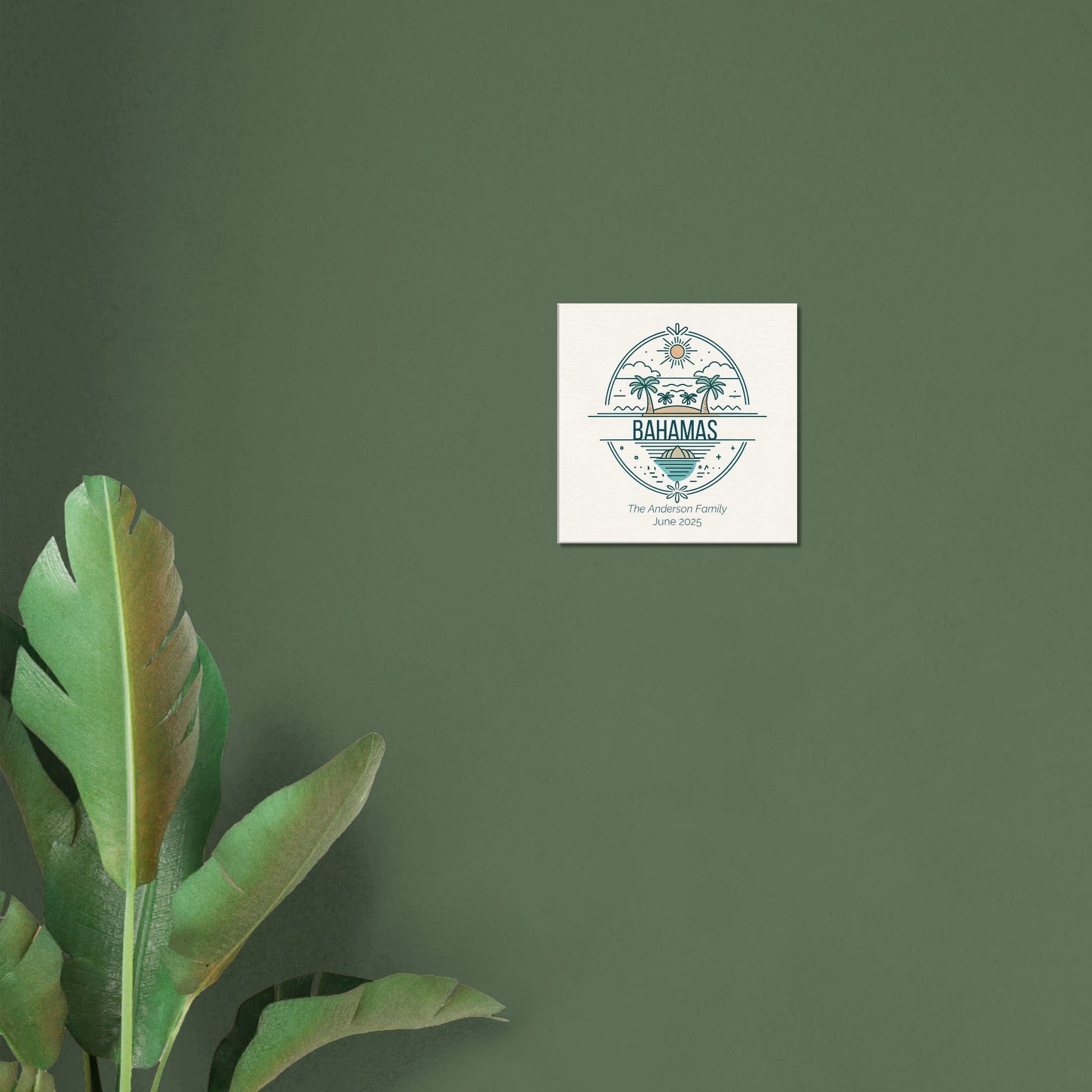 Personalized Travel Canvas – Bahamas Wall Art - Out of Office Outfitters - Home Decor