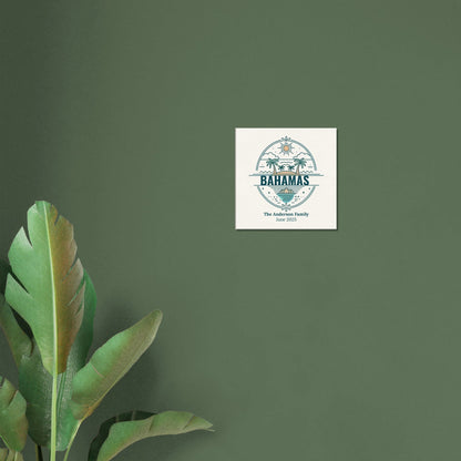 Personalized Travel Canvas – Bahamas Wall Art - Out of Office Outfitters - Home Decor