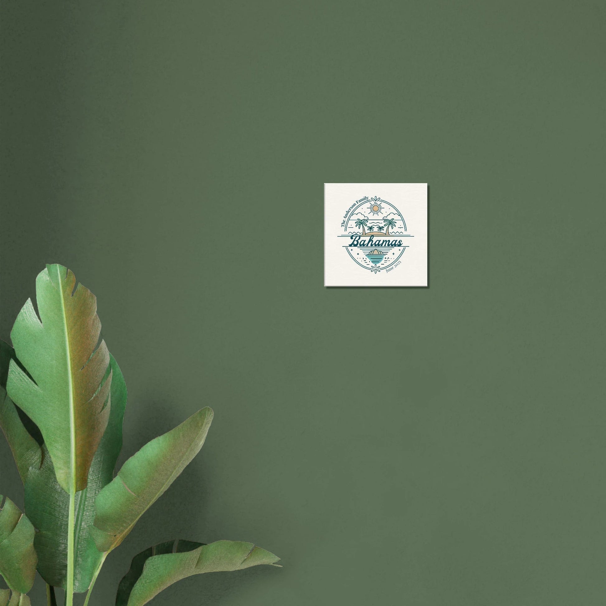 Personalized Travel Canvas – Bahamas Wall Art - Out of Office Outfitters - Home Decor