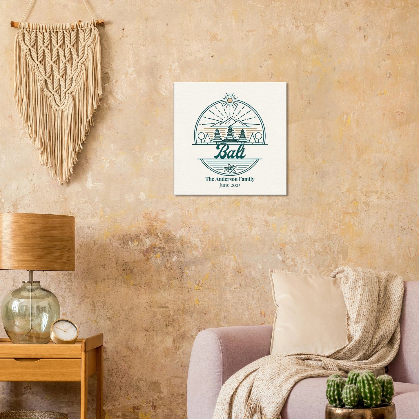 Personalized Travel Canvas – Bali Wall Art - Out of Office Outfitters - Home Decor