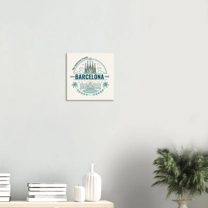 Personalized Travel Canvas – Barcelona Wall Art - Out of Office Outfitters - Home Decor