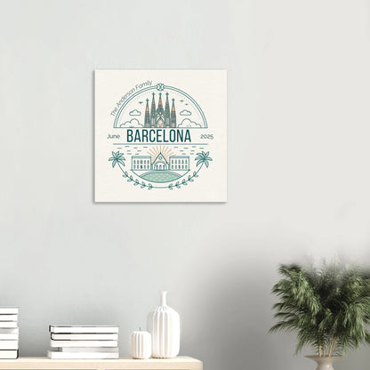 Personalized Travel Canvas – Barcelona Wall Art - Out of Office Outfitters - Home Decor