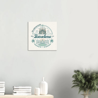 Personalized Travel Canvas – Barcelona Wall Art - Out of Office Outfitters - Home Decor