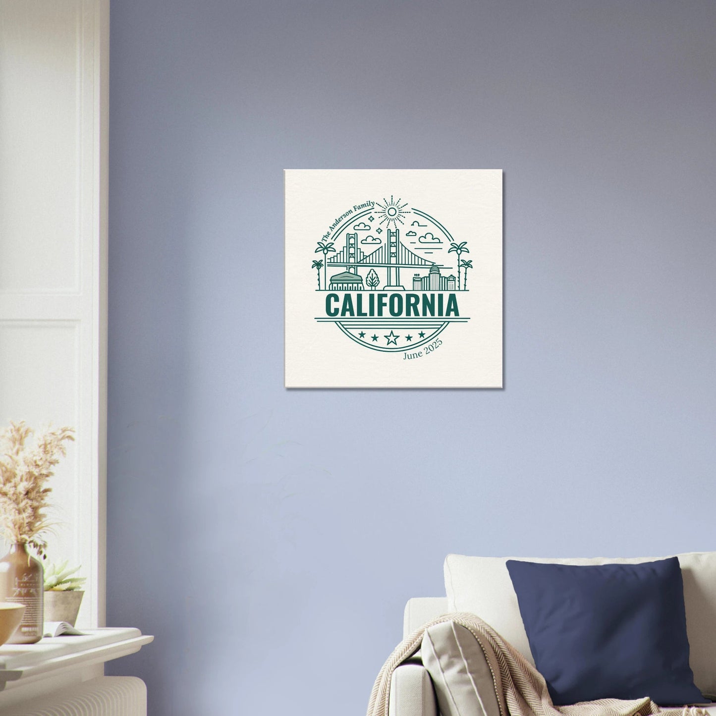 Personalized Travel Canvas – California Wall Art - Out of Office Outfitters - Home Decor