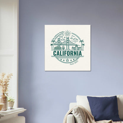 Personalized Travel Canvas – California Wall Art - Out of Office Outfitters - Home Decor