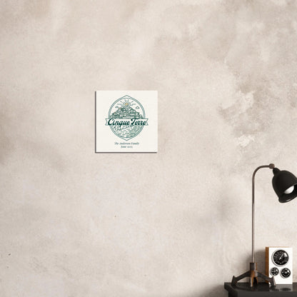 Personalized Travel Canvas – Cinque Terre Wall Art - Out of Office Outfitters - Home Decor