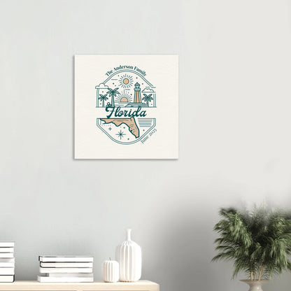 Personalized Travel Canvas – Florida Wall Art - Out of Office Outfitters - Home Decor
