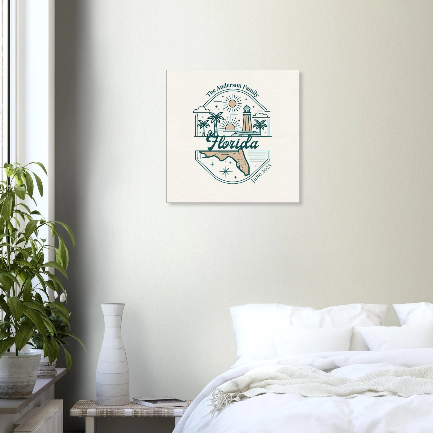 Personalized Travel Canvas – Florida Wall Art - Out of Office Outfitters - Home Decor