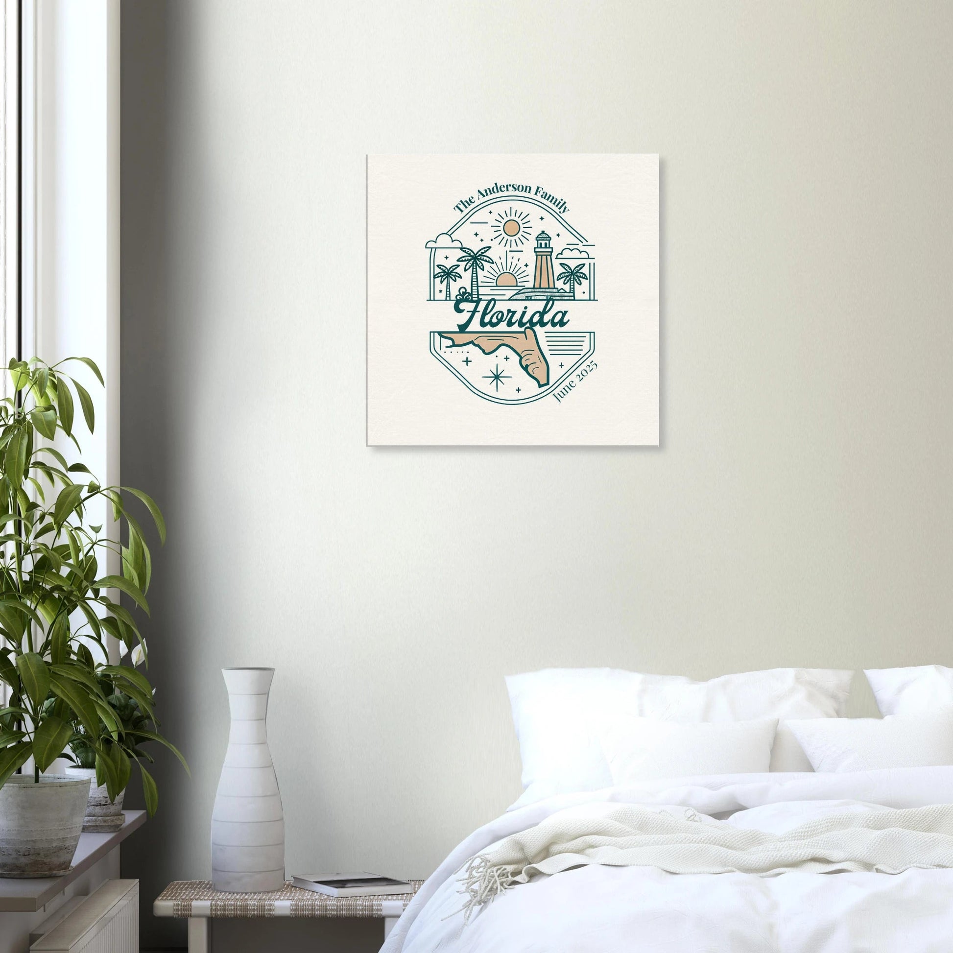 Personalized Travel Canvas – Florida Wall Art - Out of Office Outfitters - Home Decor