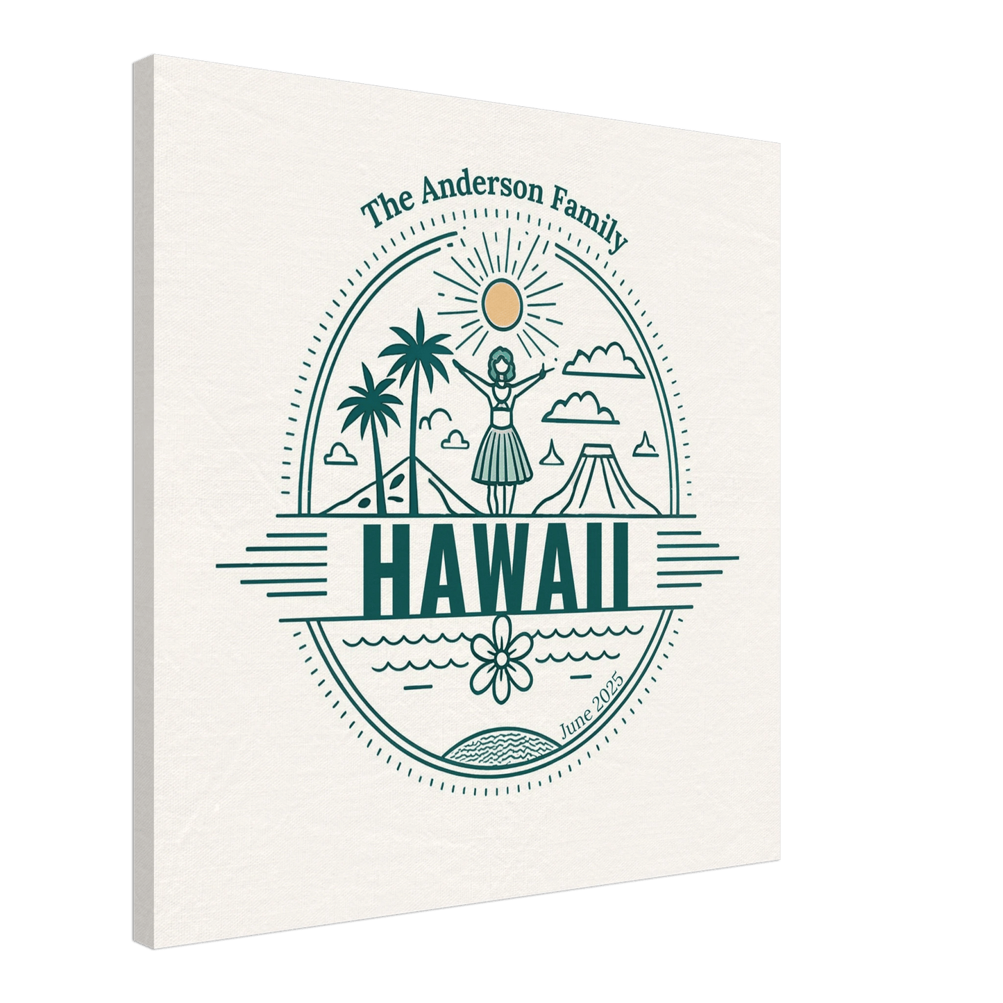 Personalized Travel Canvas – Hawaii Wall Art - Out of Office Outfitters - Home Decor