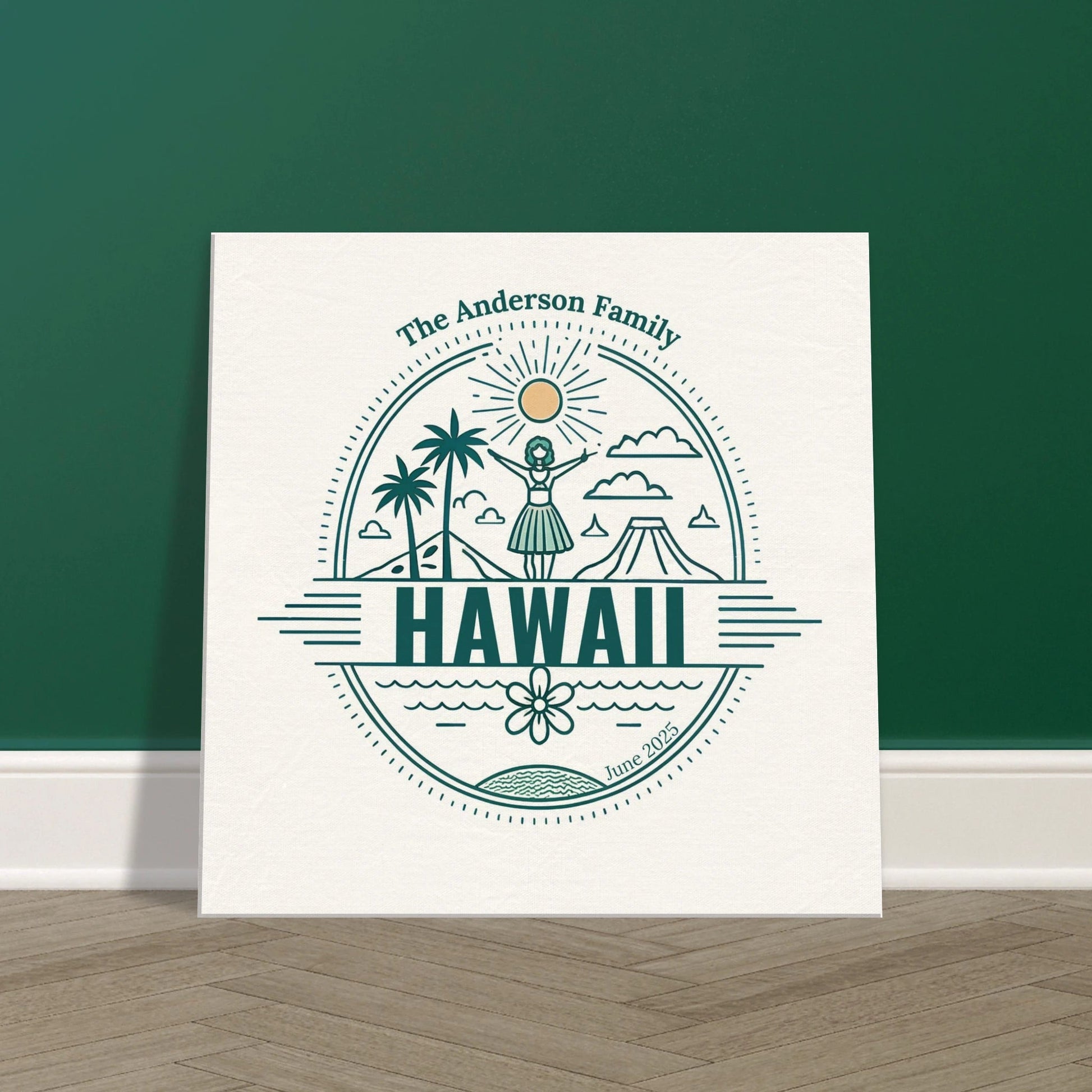 Personalized Travel Canvas – Hawaii Wall Art - Out of Office Outfitters - Home Decor