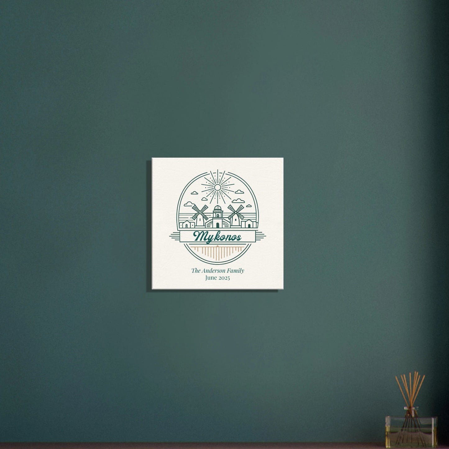 Personalized Travel Canvas – Mykonos Wall Art - Out of Office Outfitters - Home Decor