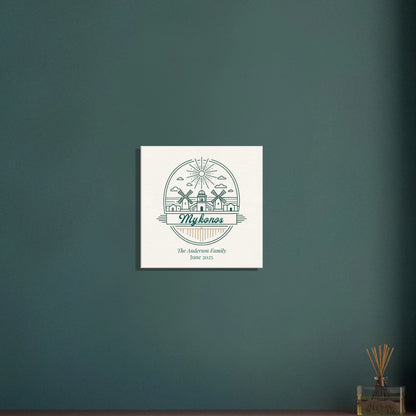 Personalized Travel Canvas – Mykonos Wall Art - Out of Office Outfitters - Home Decor