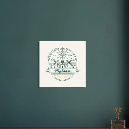 Personalized Travel Canvas – Mykonos Wall Art - Out of Office Outfitters - Home Decor