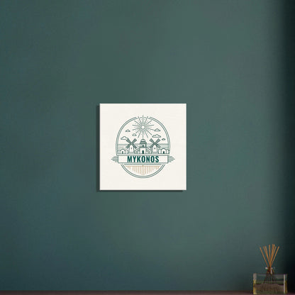 Personalized Travel Canvas – Mykonos Wall Art - Out of Office Outfitters - Home Decor