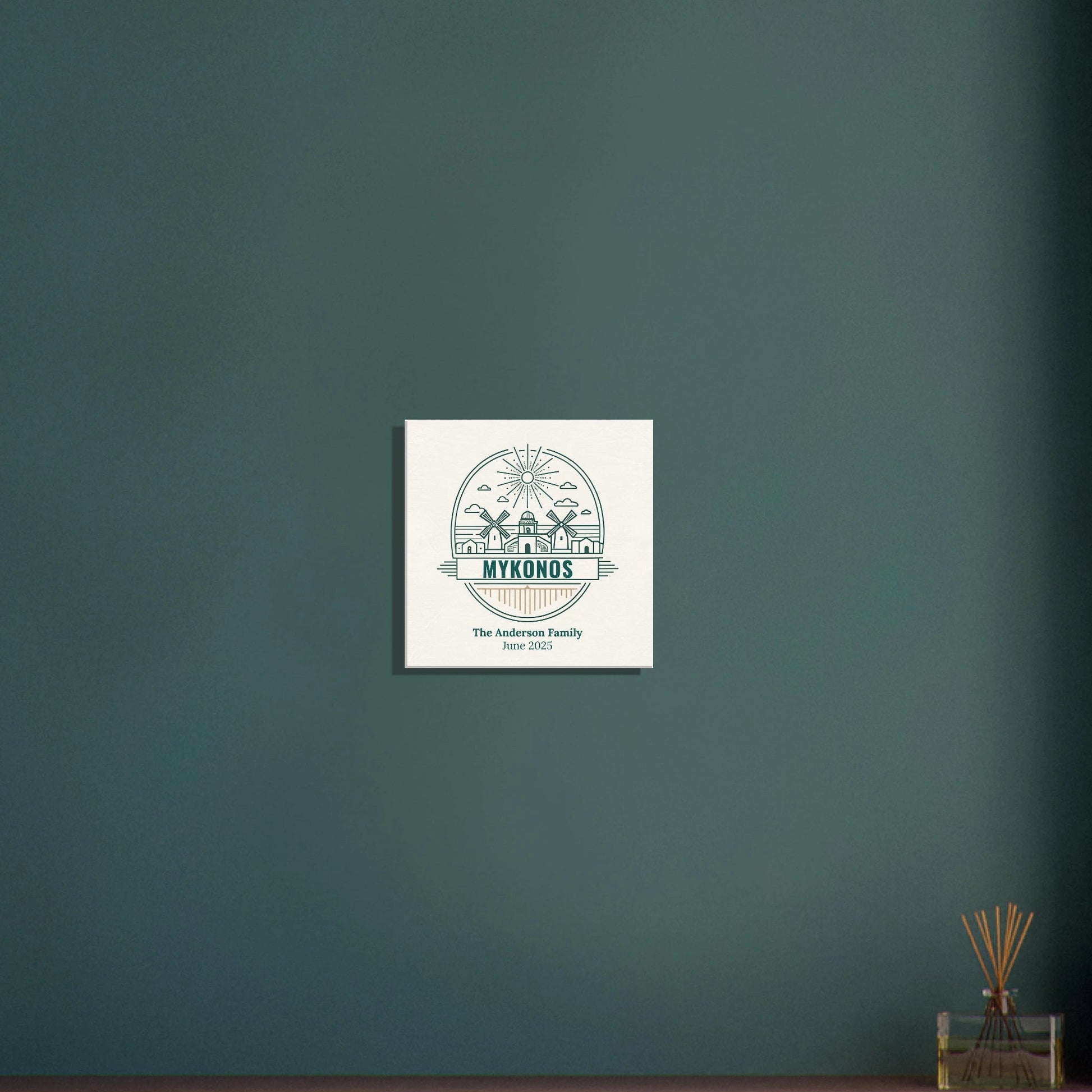 Personalized Travel Canvas – Mykonos Wall Art - Out of Office Outfitters - Home Decor