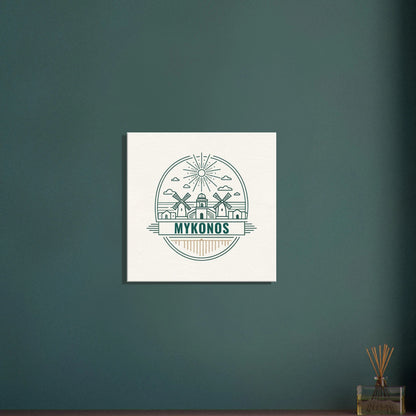 Personalized Travel Canvas – Mykonos Wall Art - Out of Office Outfitters - Home Decor