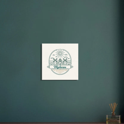 Personalized Travel Canvas – Mykonos Wall Art - Out of Office Outfitters - Home Decor