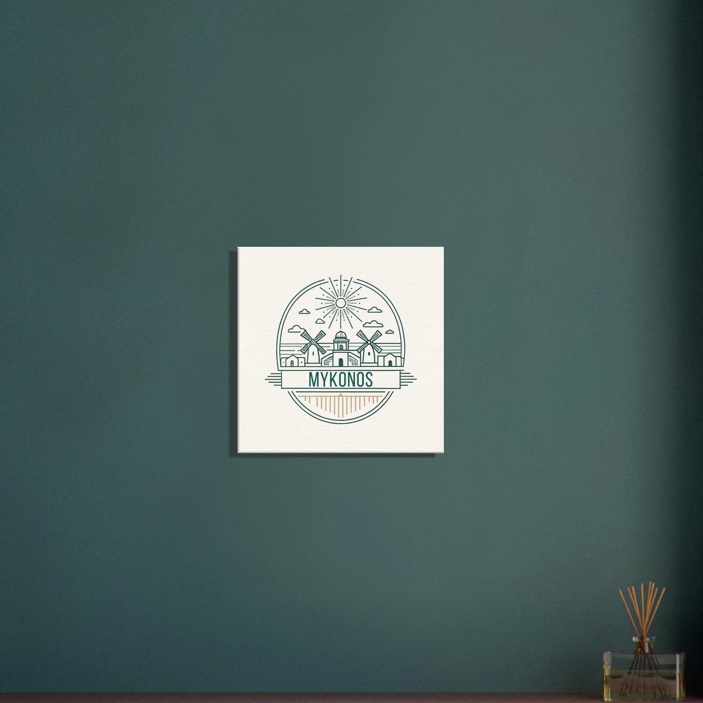 Personalized Travel Canvas – Mykonos Wall Art - Out of Office Outfitters - Home Decor