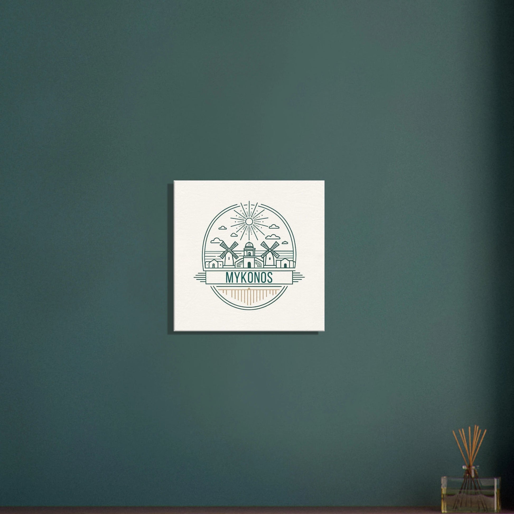 Personalized Travel Canvas – Mykonos Wall Art - Out of Office Outfitters - Home Decor