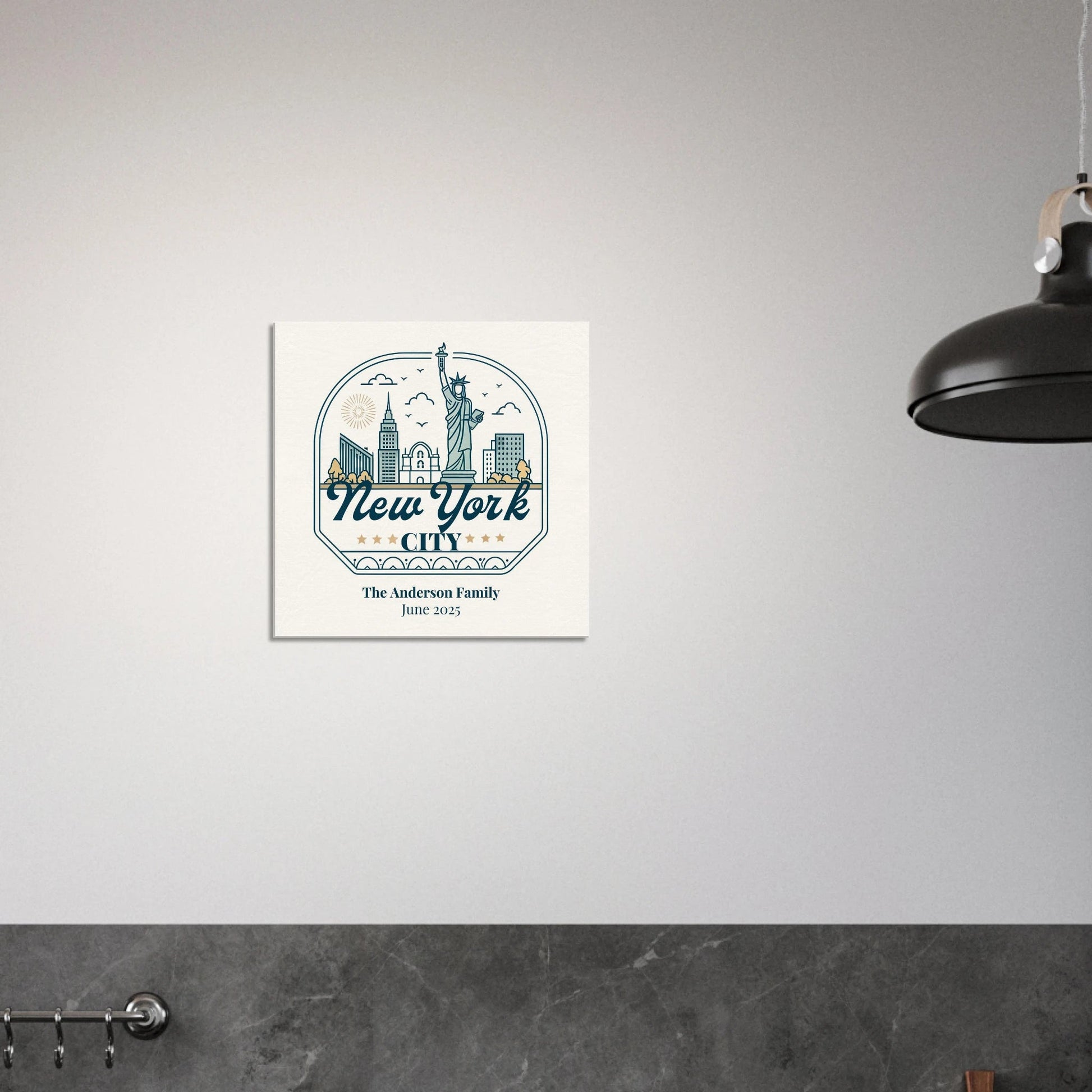 Personalized Travel Canvas – New York Wall Art - Out of Office Outfitters - Home Decor