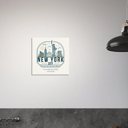 Personalized Travel Canvas – New York Wall Art - Out of Office Outfitters - Home Decor