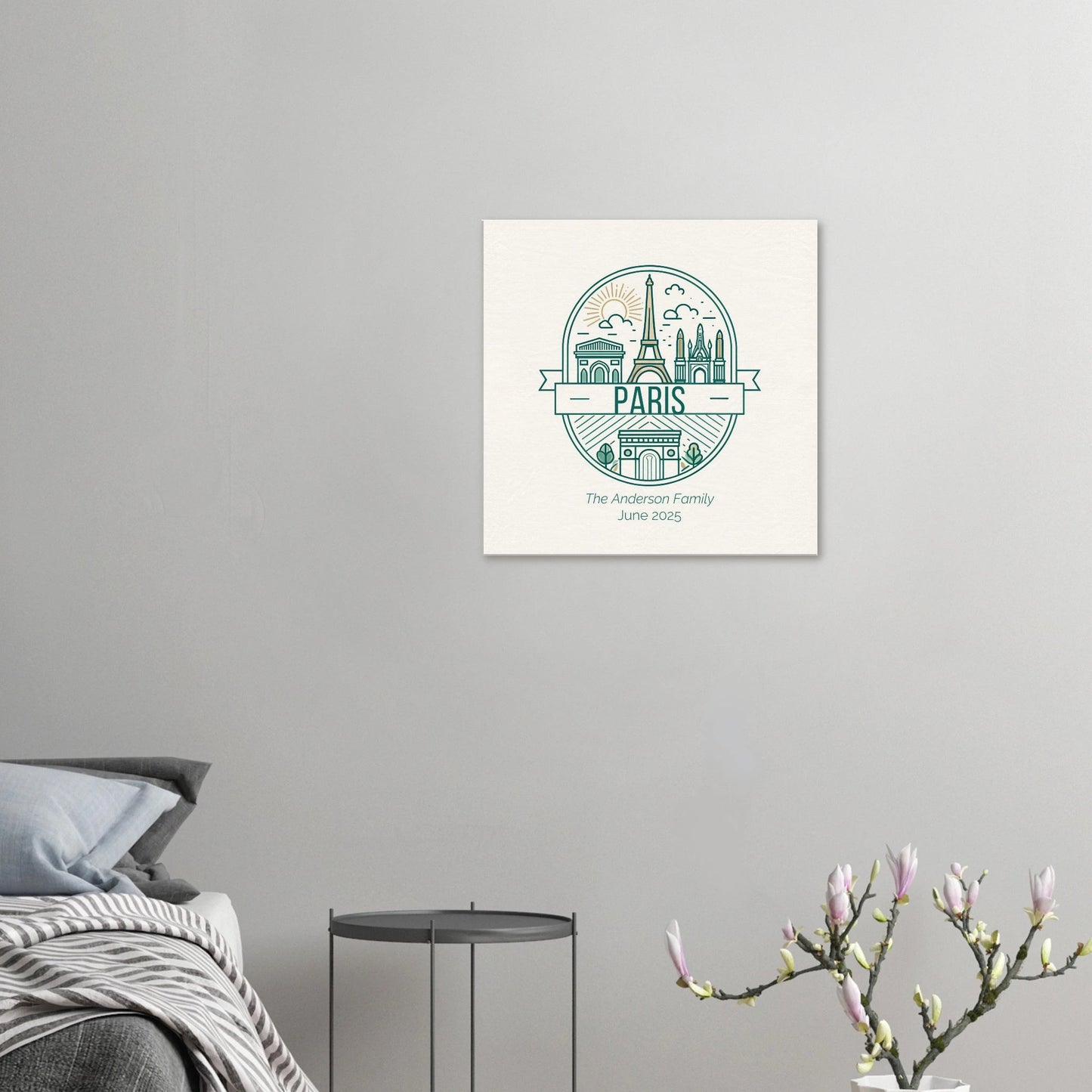 Personalized Travel Canvas – Paris Wall Art - Out of Office Outfitters - Home Decor