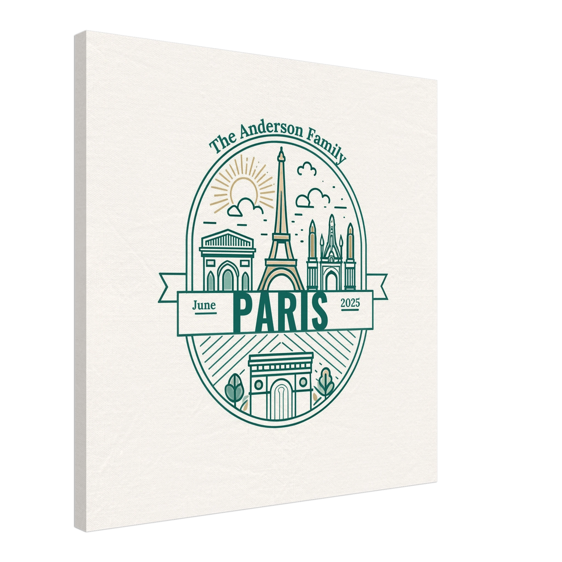 Personalized Travel Canvas – Paris Wall Art - Out of Office Outfitters - Home Decor