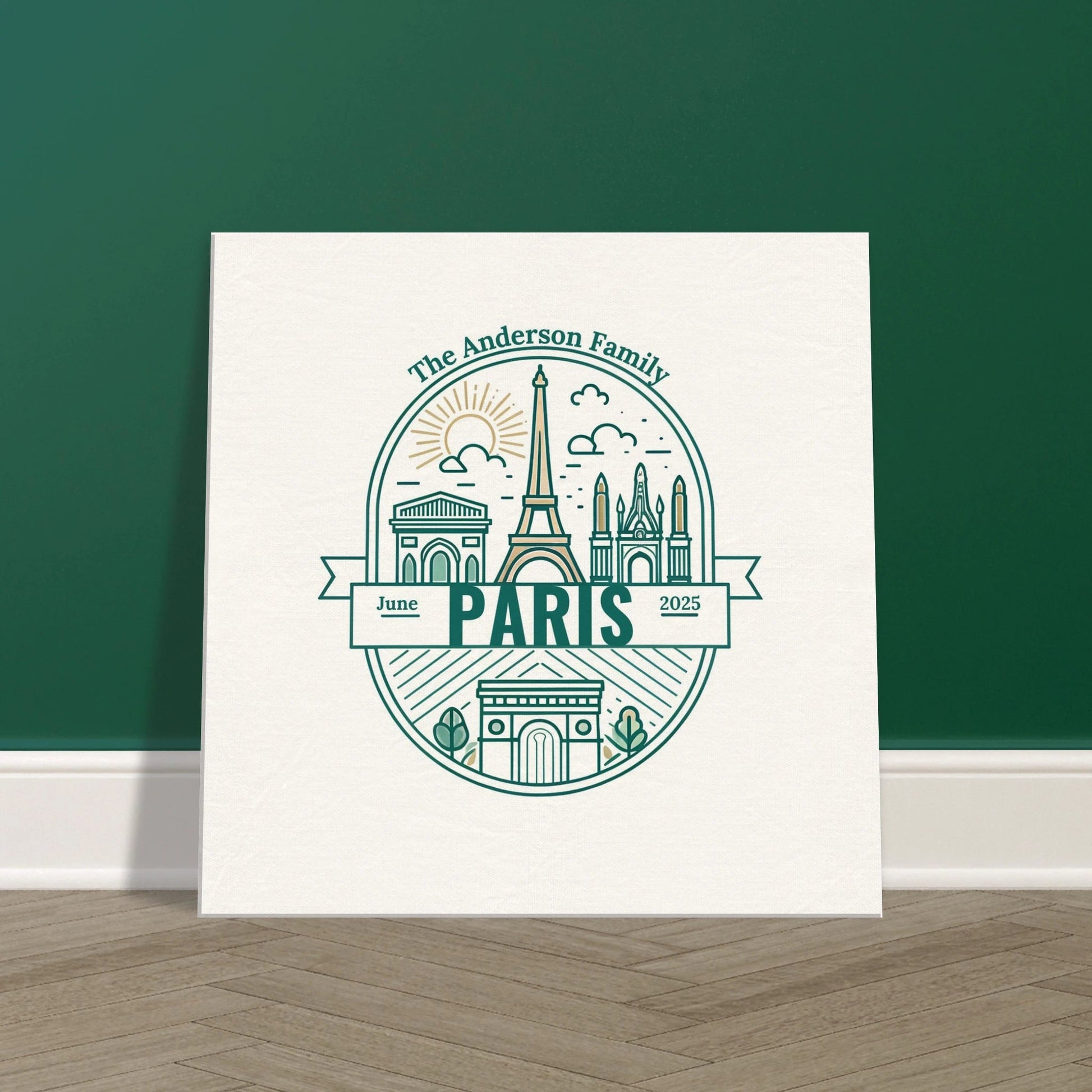 Personalized Travel Canvas – Paris Wall Art - Out of Office Outfitters - Home Decor