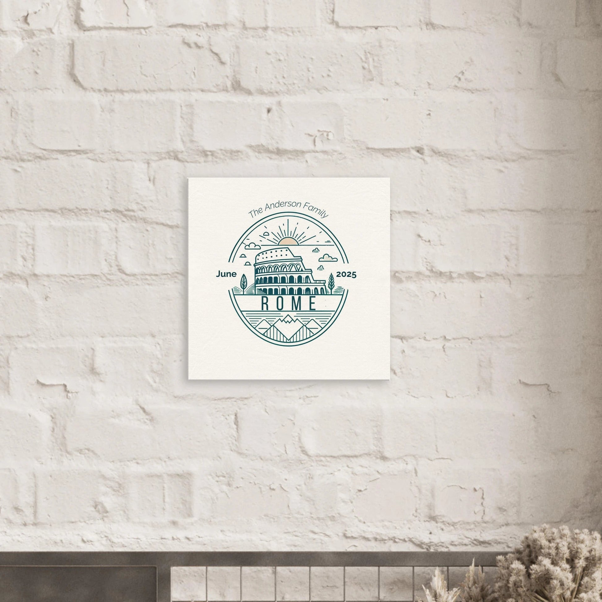 Personalized Travel Canvas – Rome Wall Art - Out of Office Outfitters - Home Decor