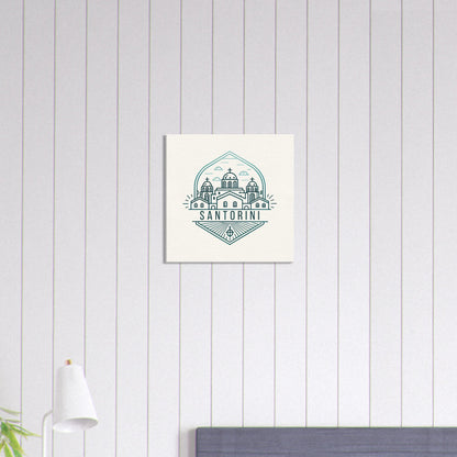 Personalized Travel Canvas – Santorini Wall Art - Out of Office Outfitters - Home Decor