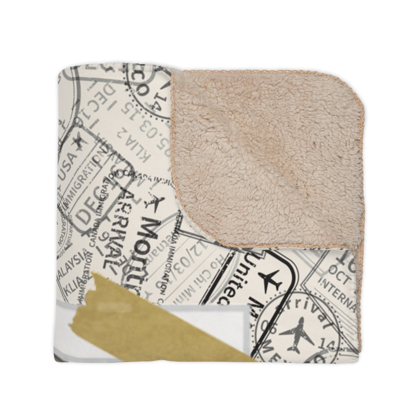 Polaroid Travel Photo Micro Memory Blanket - Warm Sherpa Travel Throw - Out of Office Outfitters - Home Decor