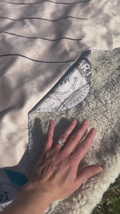 Personalized Boarding Pass Blanket - Warm Sherpa Travel Throw