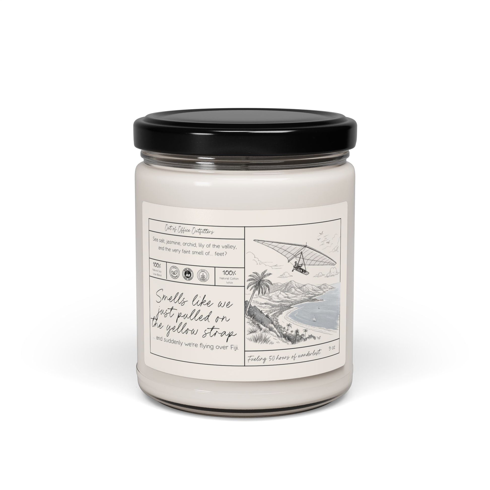 Pull on the Yellow Strap Personalized Giftable Candle for Travelers - Out of Office Outfitters - Home Decor