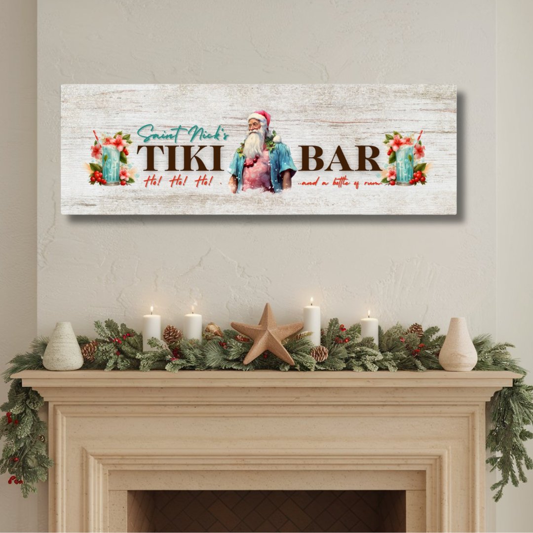 Saint Nick's Tiki Bar Canvas - Out of Office Outfitters - Print Material