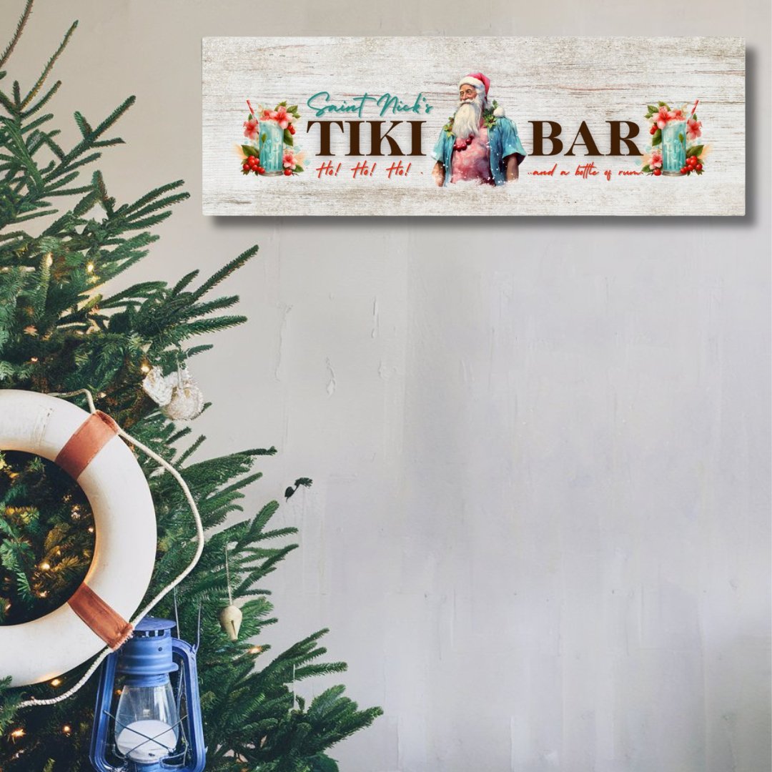 Saint Nick's Tiki Bar Canvas - Out of Office Outfitters - Print Material