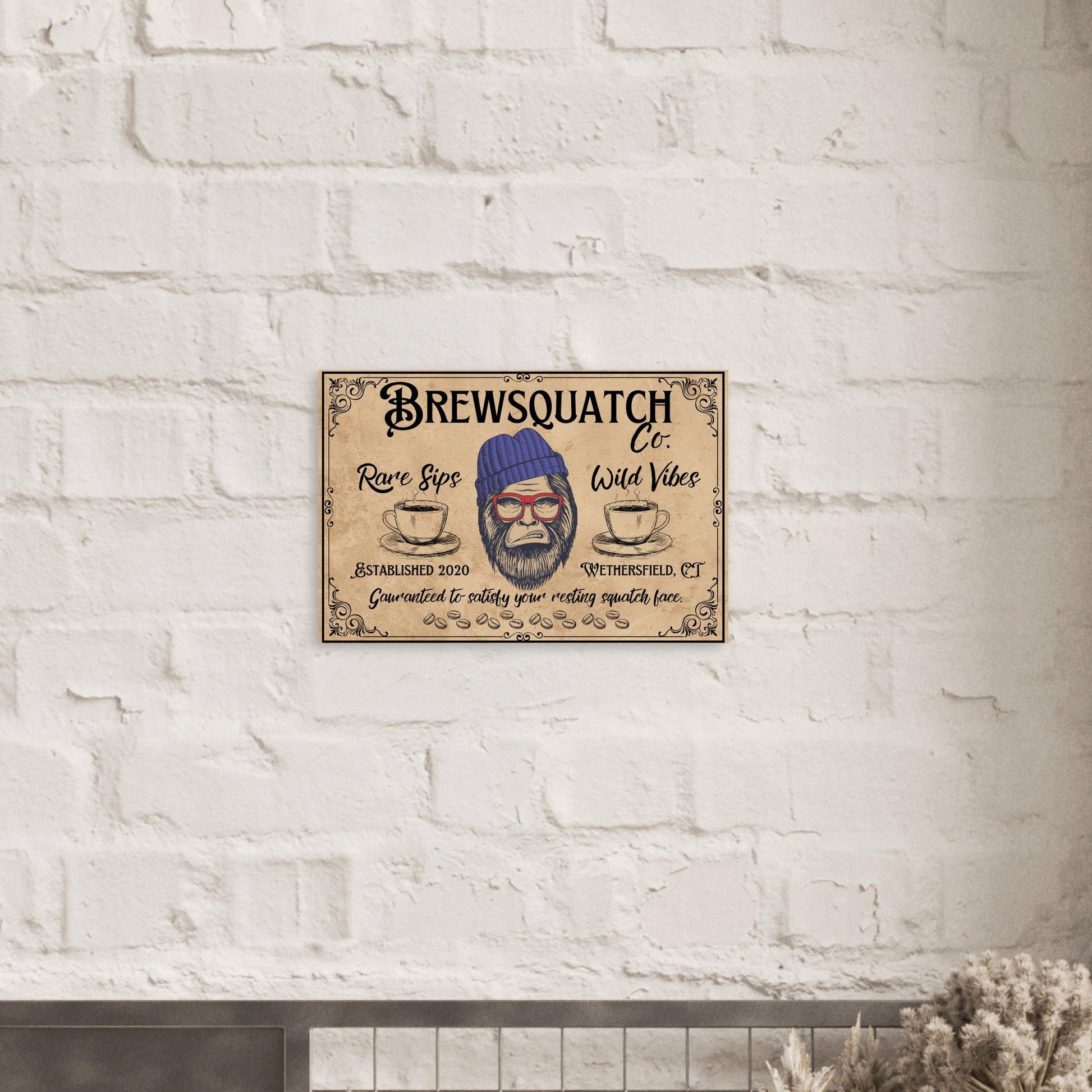 Sasquatch Coffee Shop Poster - Out of Office Outfitters - Print Material